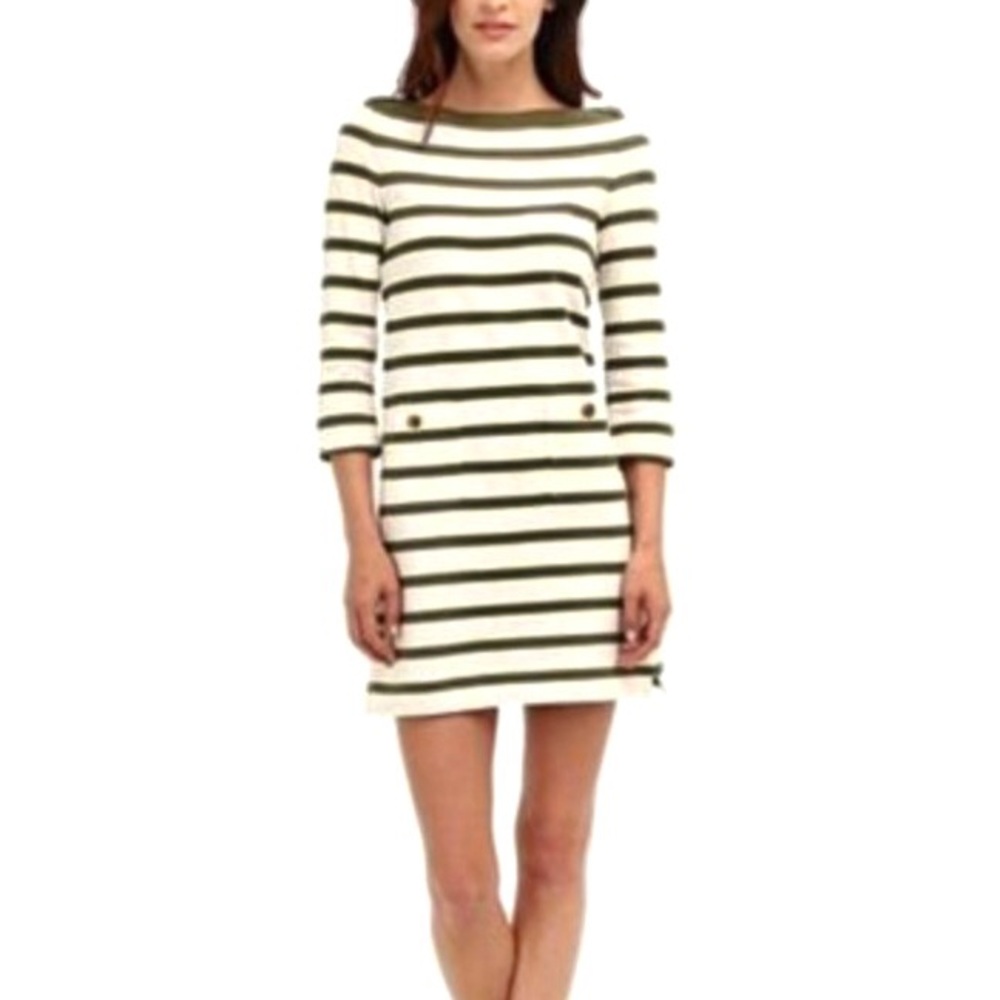 Kate Spade Striped Boat Neck Tunic Dress, Size L